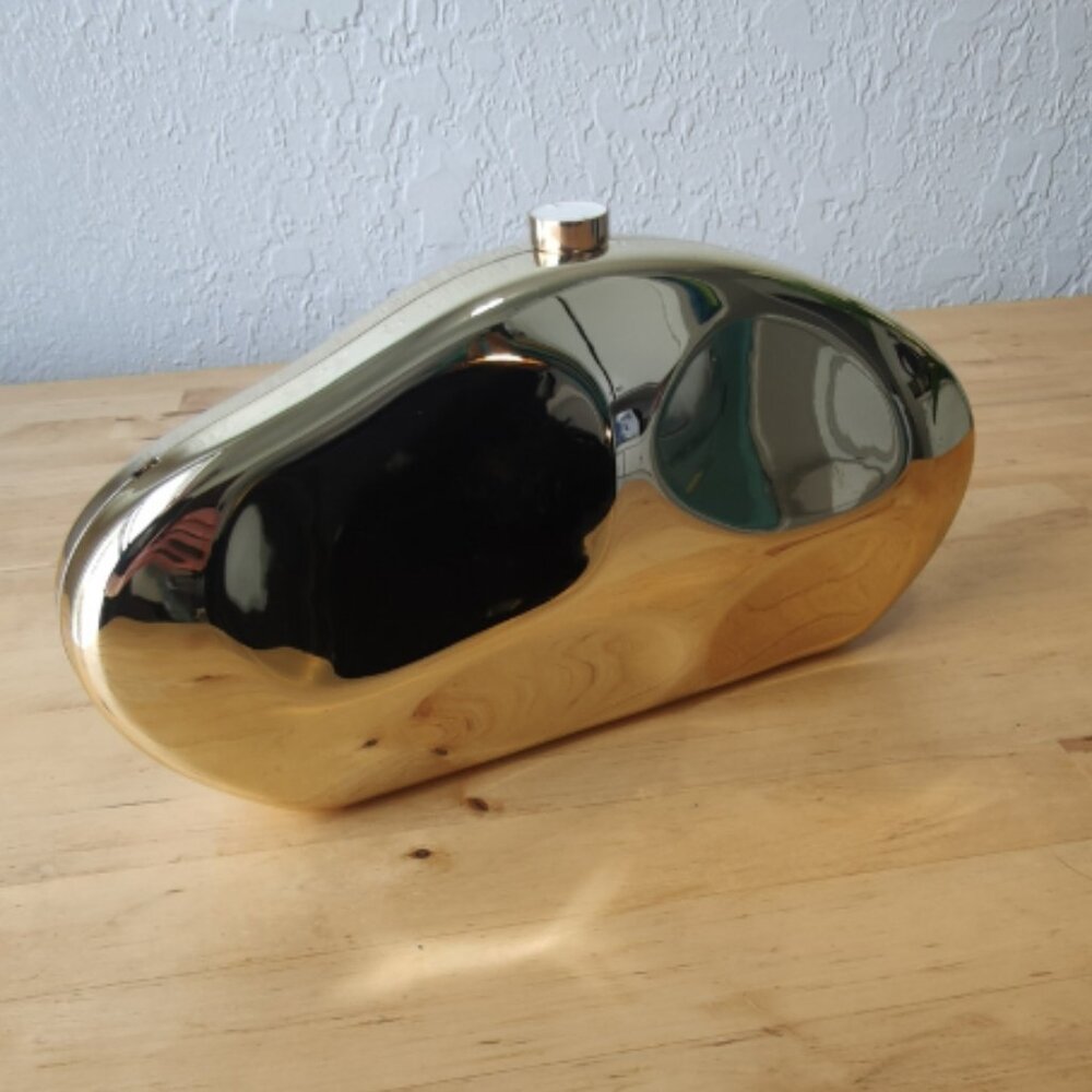 Gold Hard-shell Clutch